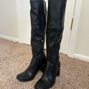 Franco Sarto Black Over the Knee Boots